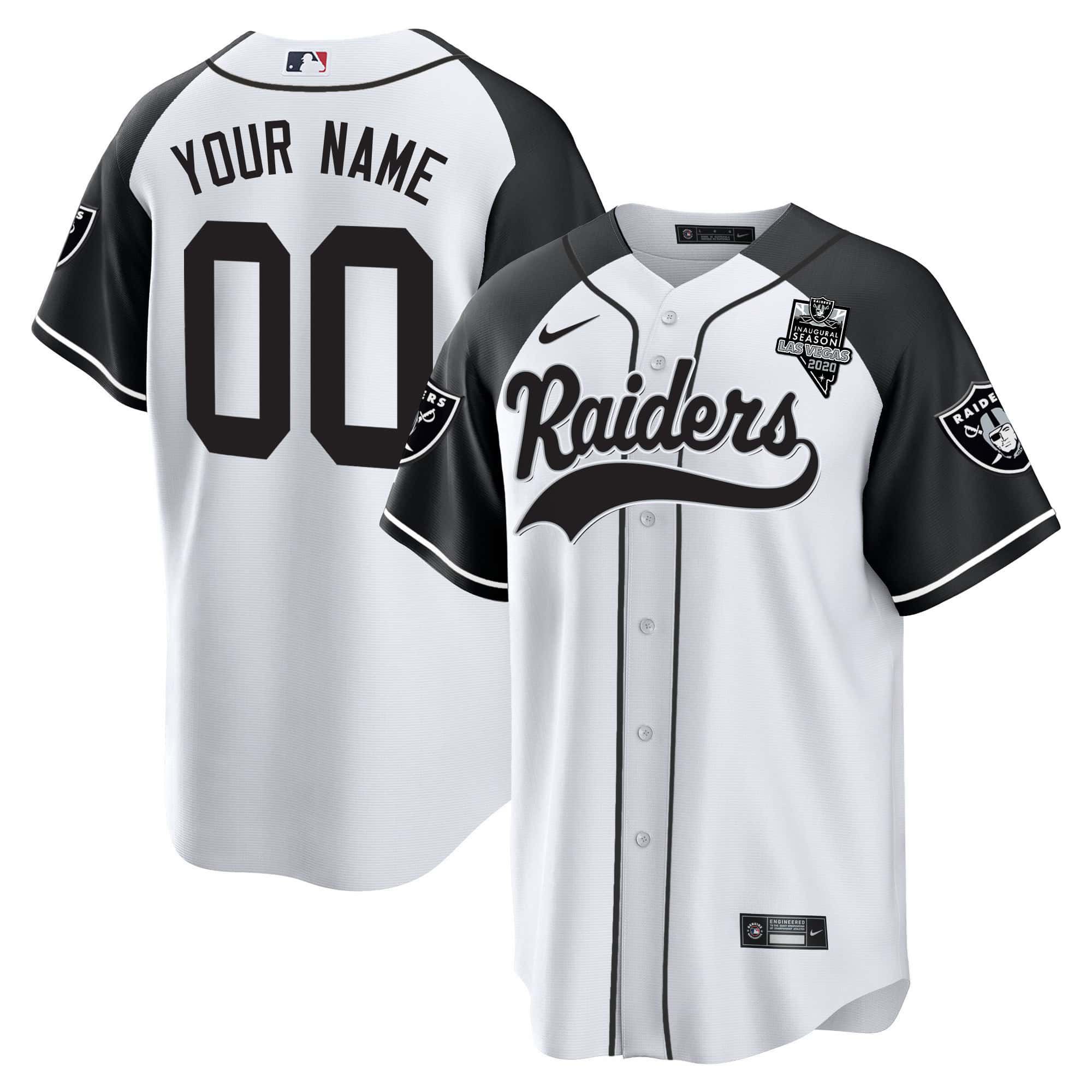 Men Oakland Raiders White 2024 Nike Vapor Baseball Custom NFL Jersey style 1